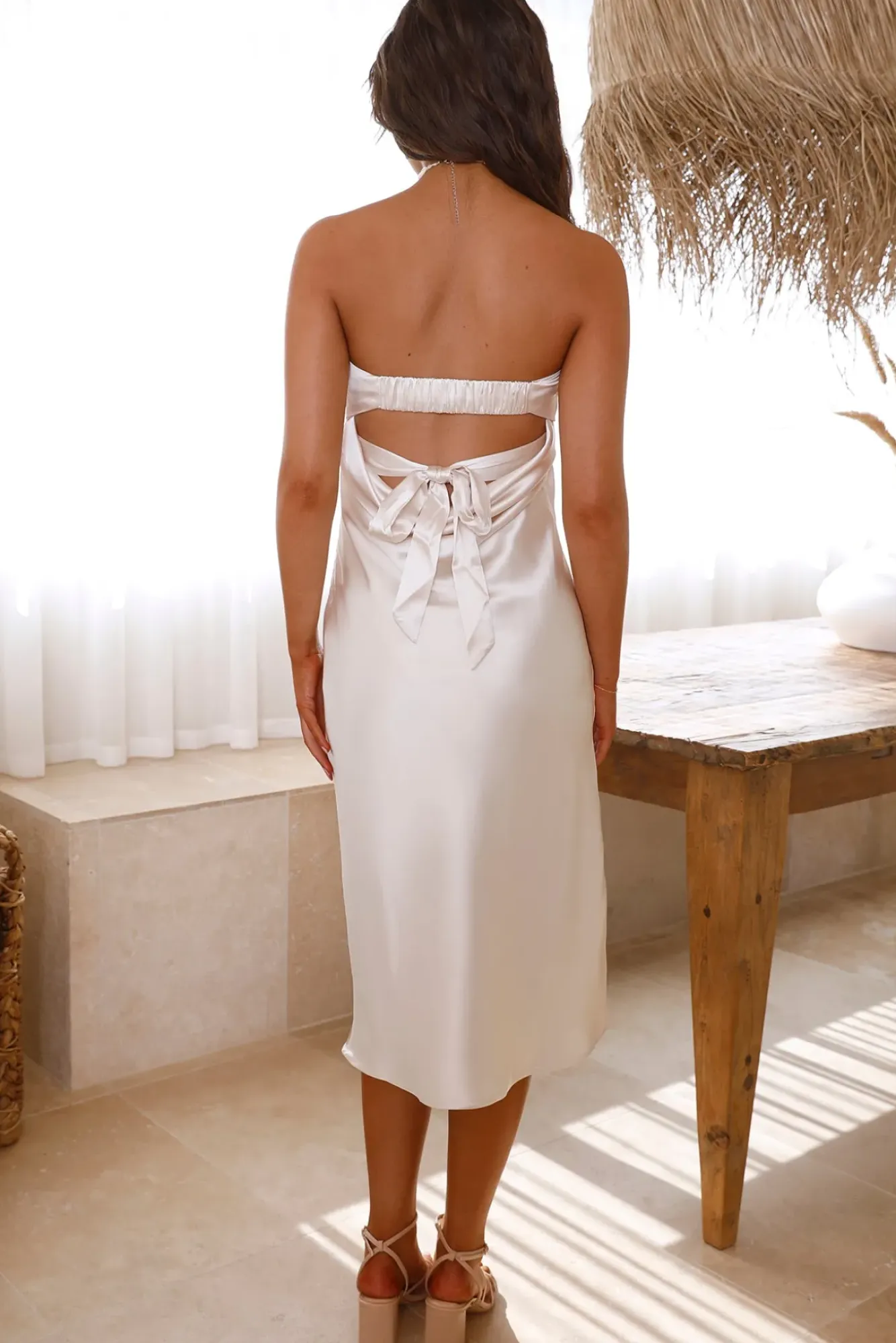 Wedding Guest Dresses|Cocktail Dresses>Hello Molly Bittersweet Ending Midi Dress Champagne