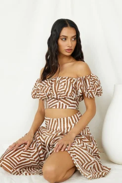 Skirts|Skirt And Top Sets>Hello Molly Blazing Sun Set Tan