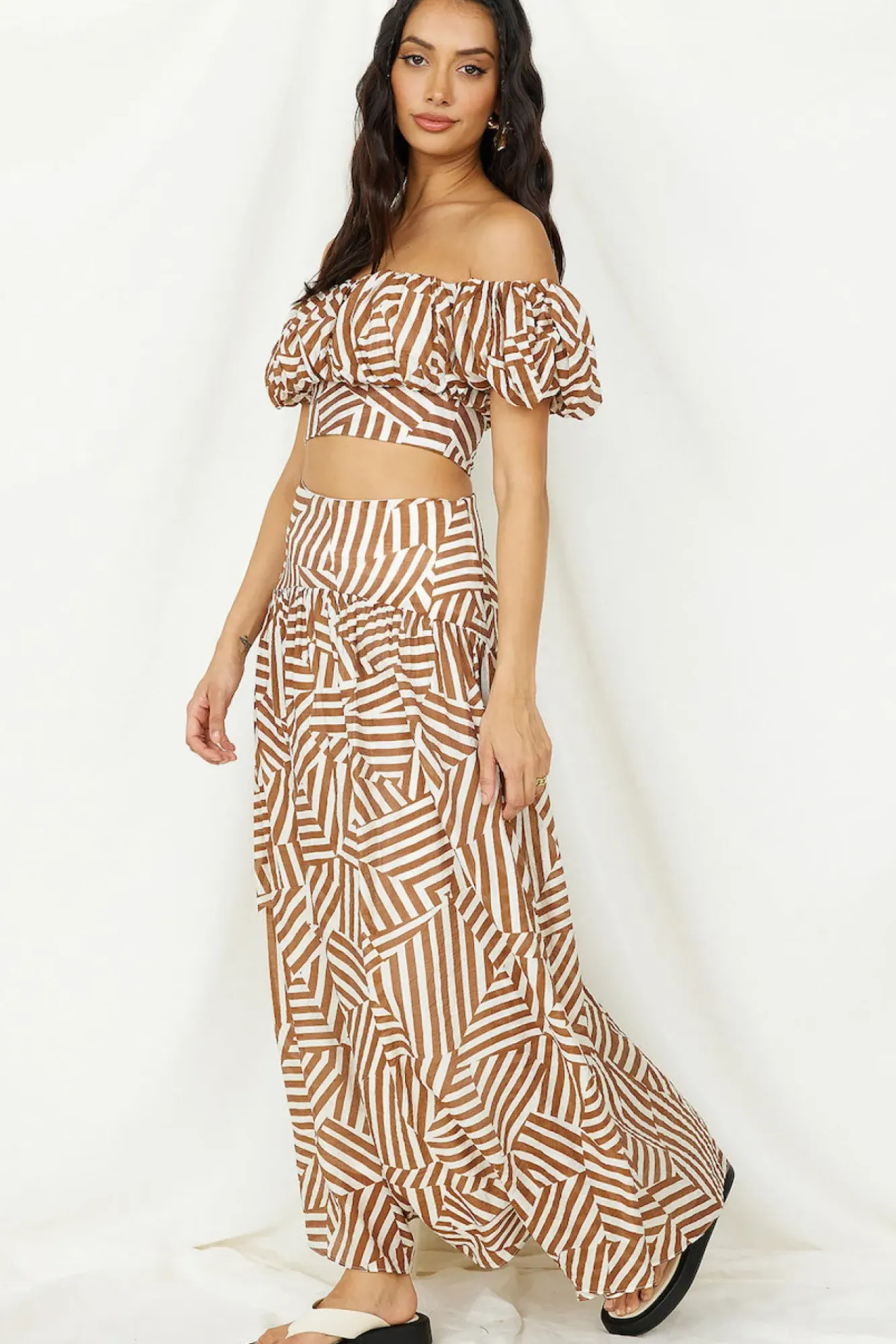 Skirts|Skirt And Top Sets>Hello Molly Blazing Sun Set Tan