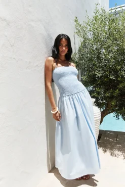 Wedding Guest Dresses|Vacation Dresses>Hello Molly Blessed Destiny Maxi Dress Blue