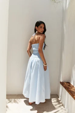 Wedding Guest Dresses|Vacation Dresses>Hello Molly Blessed Destiny Maxi Dress Blue