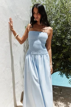 Wedding Guest Dresses|Vacation Dresses>Hello Molly Blessed Destiny Maxi Dress Blue