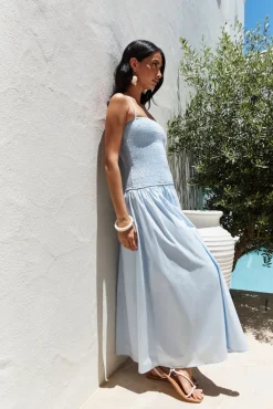 Wedding Guest Dresses|Vacation Dresses>Hello Molly Blessed Destiny Maxi Dress Blue