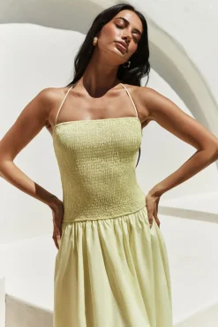 Cocktail Dresses|Vacation Dresses>Hello Molly Blessed Destiny Maxi Dress Yellow