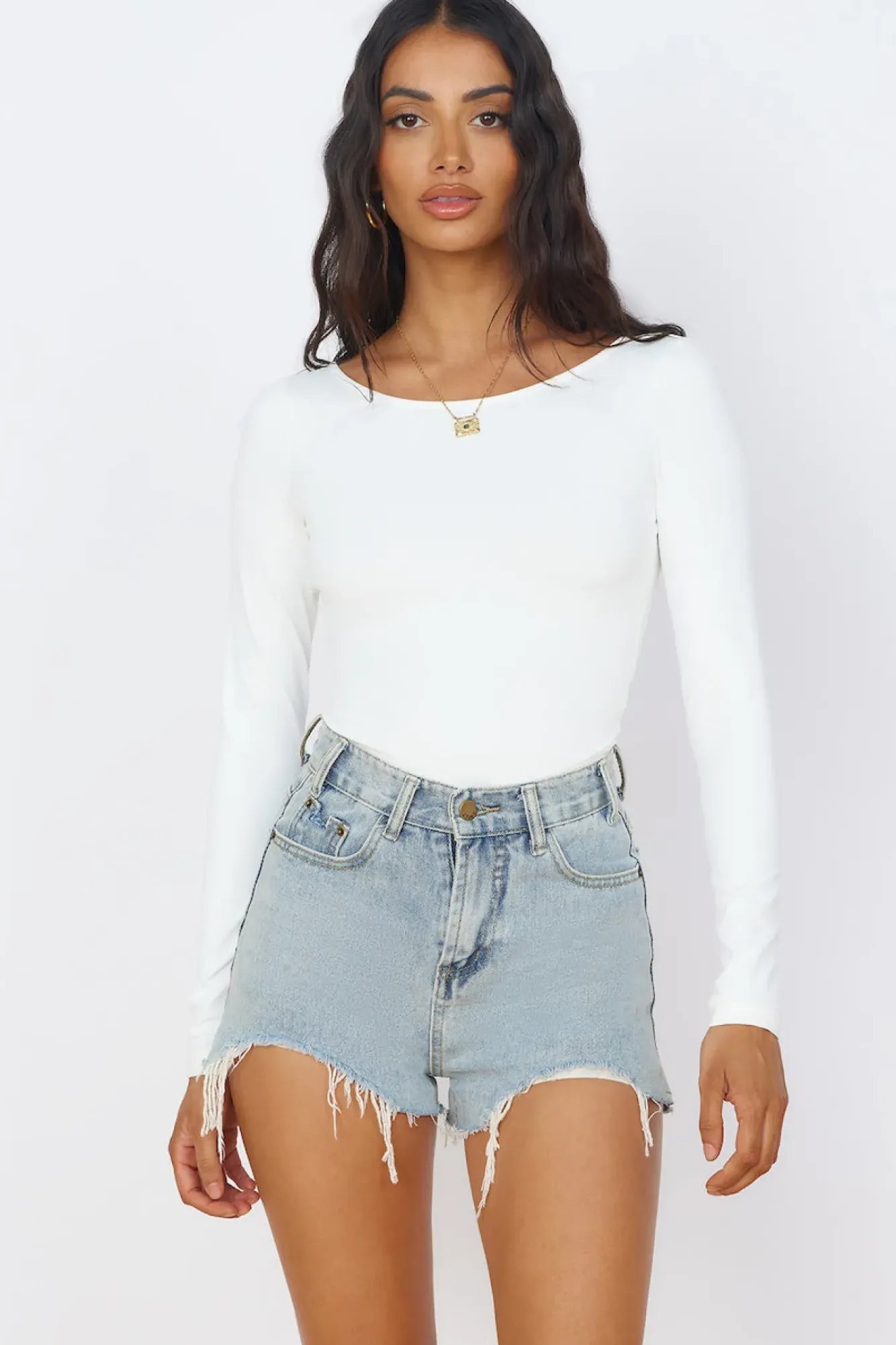 Cropped|Bodysuits>Hello Molly Blooming Beauty Bodysuit White