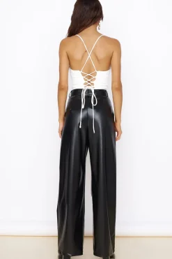Pants>Hello Molly Blooming Garden Pants Black