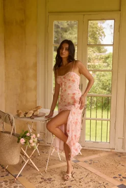 Wedding Guest Dresses|Date Night Dresses>Hello Molly Blossom Bliss Maxi Dress in Pink