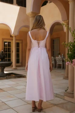 Wedding Guest Dresses|Date Night Dresses>Hello Molly Blossom Blooming Maxi Dress Pink