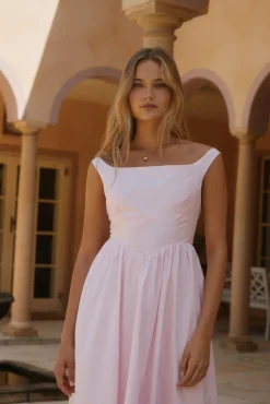 Wedding Guest Dresses|Date Night Dresses>Hello Molly Blossom Blooming Maxi Dress Pink