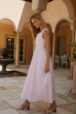 Wedding Guest Dresses|Date Night Dresses>Hello Molly Blossom Blooming Maxi Dress Pink