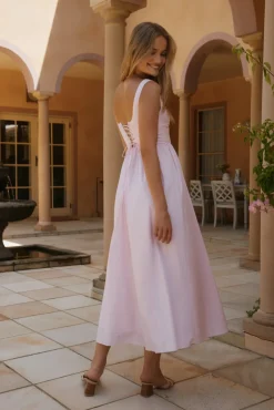 Wedding Guest Dresses|Date Night Dresses>Hello Molly Blossom Blooming Maxi Dress Pink