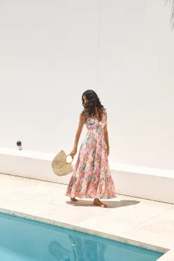 Brunch Dresses|Casual Dresses>Hello Molly Blossoming Love Maxi Dress Pink