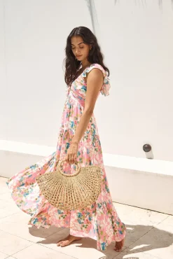 Brunch Dresses|Casual Dresses>Hello Molly Blossoming Love Maxi Dress Pink