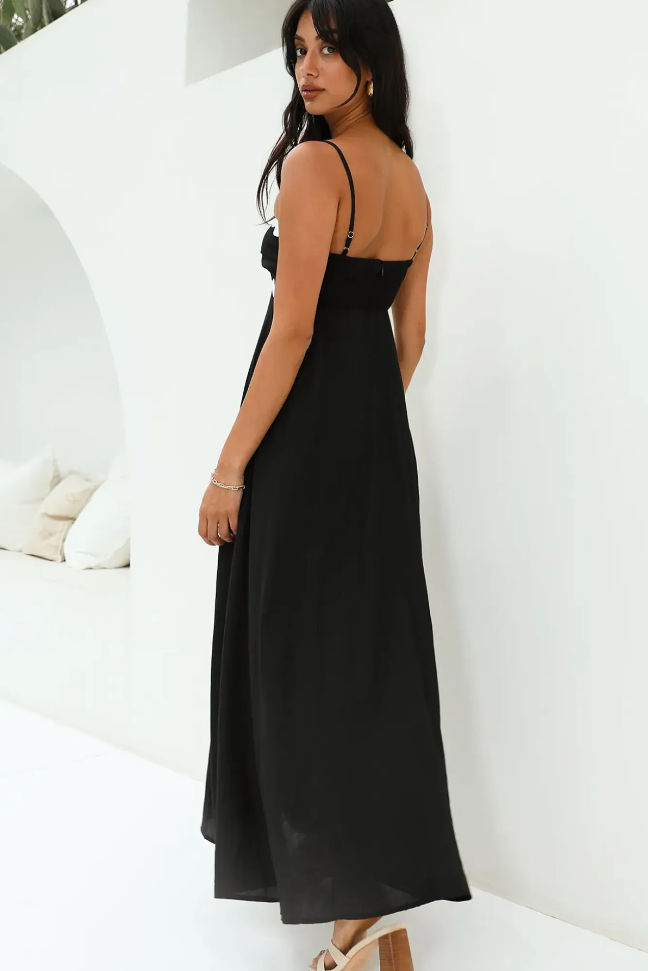 Vacation Dresses|Spring Break Dresses>Hello Molly Blowing Away Maxi Dress Black