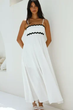 Vacation Dresses|Spring Break Dresses>Hello Molly Blowing Away Maxi Dress White