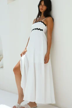 Vacation Dresses|Spring Break Dresses>Hello Molly Blowing Away Maxi Dress White