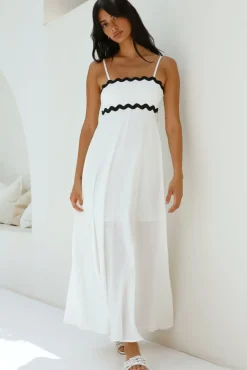 Vacation Dresses|Spring Break Dresses>Hello Molly Blowing Away Maxi Dress White