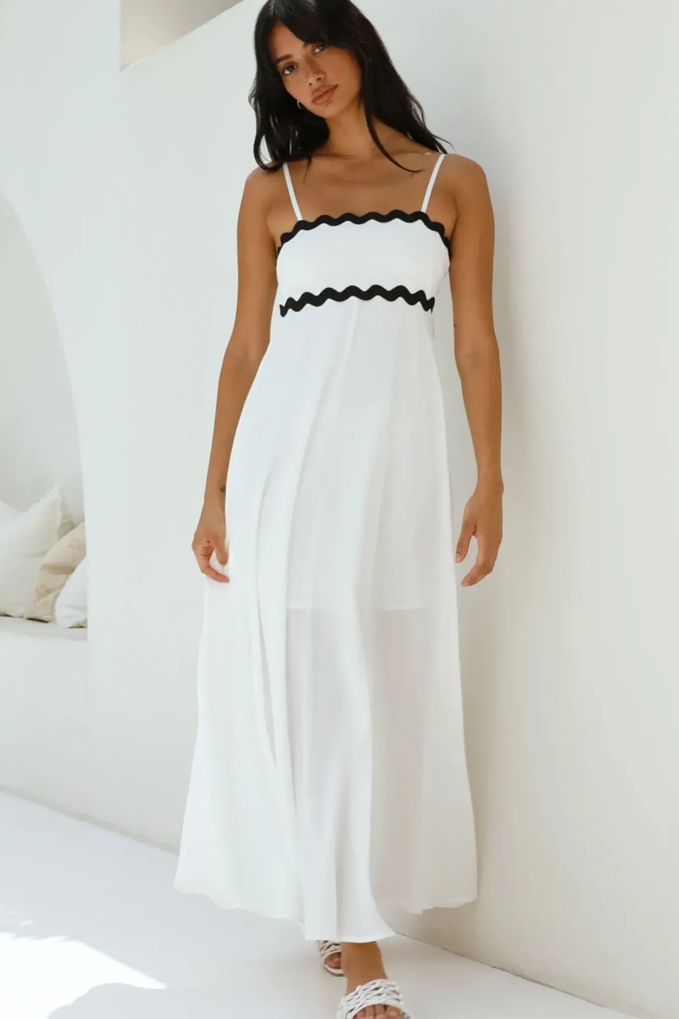 Vacation Dresses|Spring Break Dresses>Hello Molly Blowing Away Maxi Dress White