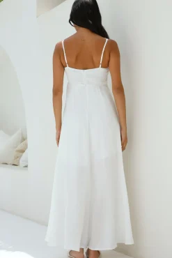 Vacation Dresses|Spring Break Dresses>Hello Molly Blowing Away Maxi Dress White