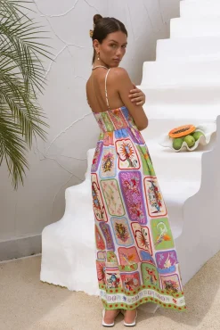 Vacation Dresses|Brunch Dresses>Hello Molly Bohemian Maxi Dress Print