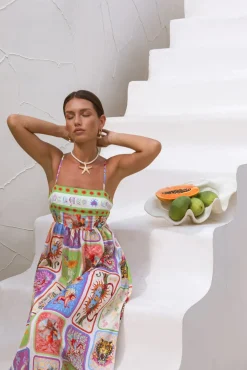 Vacation Dresses|Brunch Dresses>Hello Molly Bohemian Maxi Dress Print