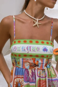 Vacation Dresses|Brunch Dresses>Hello Molly Bohemian Maxi Dress Print