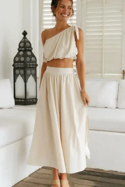 Cropped>Hello Molly Bomi Crop Top Beige