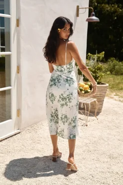 Spring Break Dresses|Brunch Dresses>Hello Molly Botanical Dream Midi Dress Green