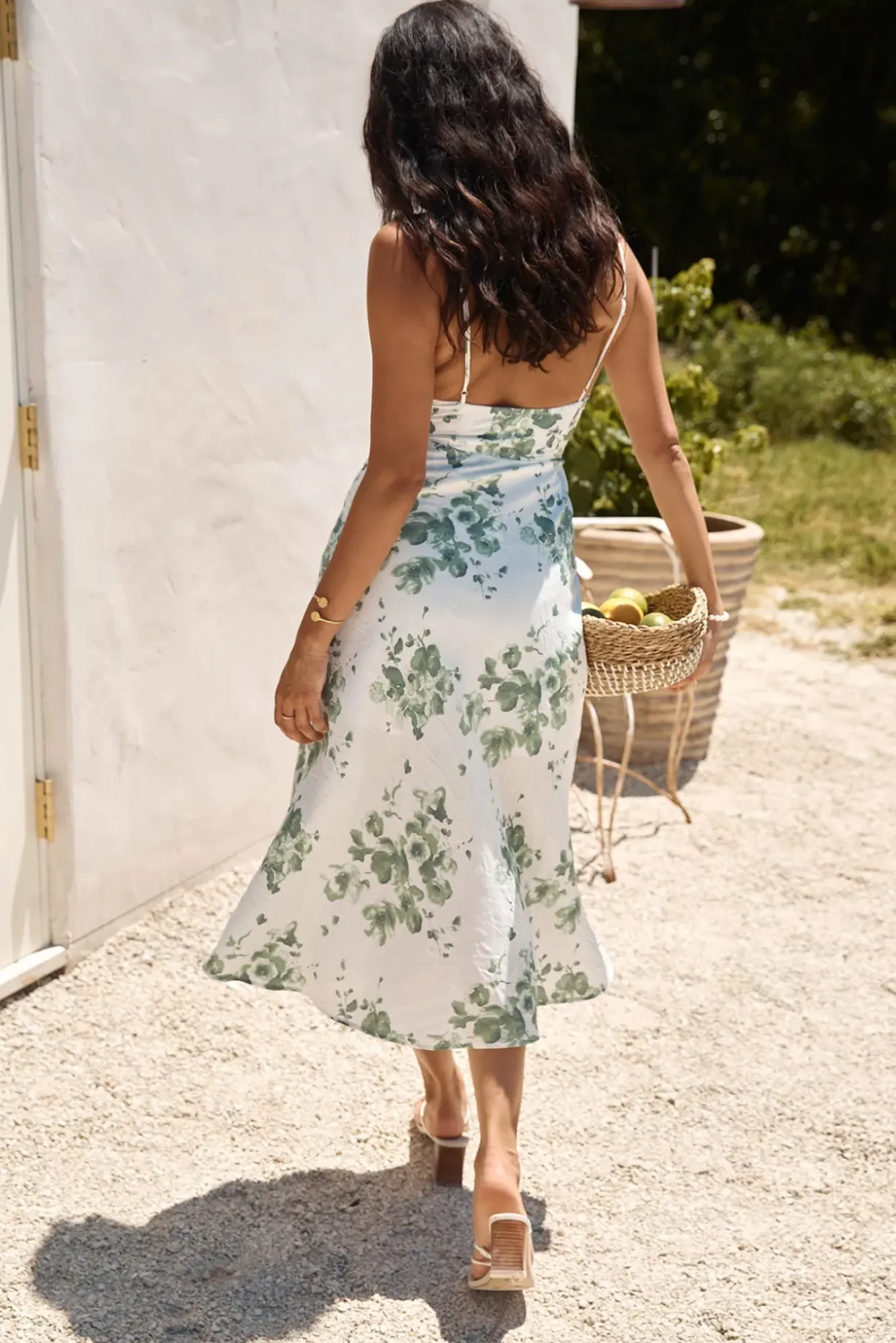 Spring Break Dresses|Brunch Dresses>Hello Molly Botanical Dream Midi Dress Green