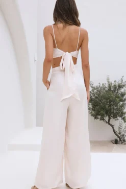 Cropped>Hello Molly Bright Bloom Crop Top White