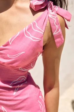 Vacation Dresses|Spring Break Dresses>Hello Molly Brightest Star Mini Dress Pink