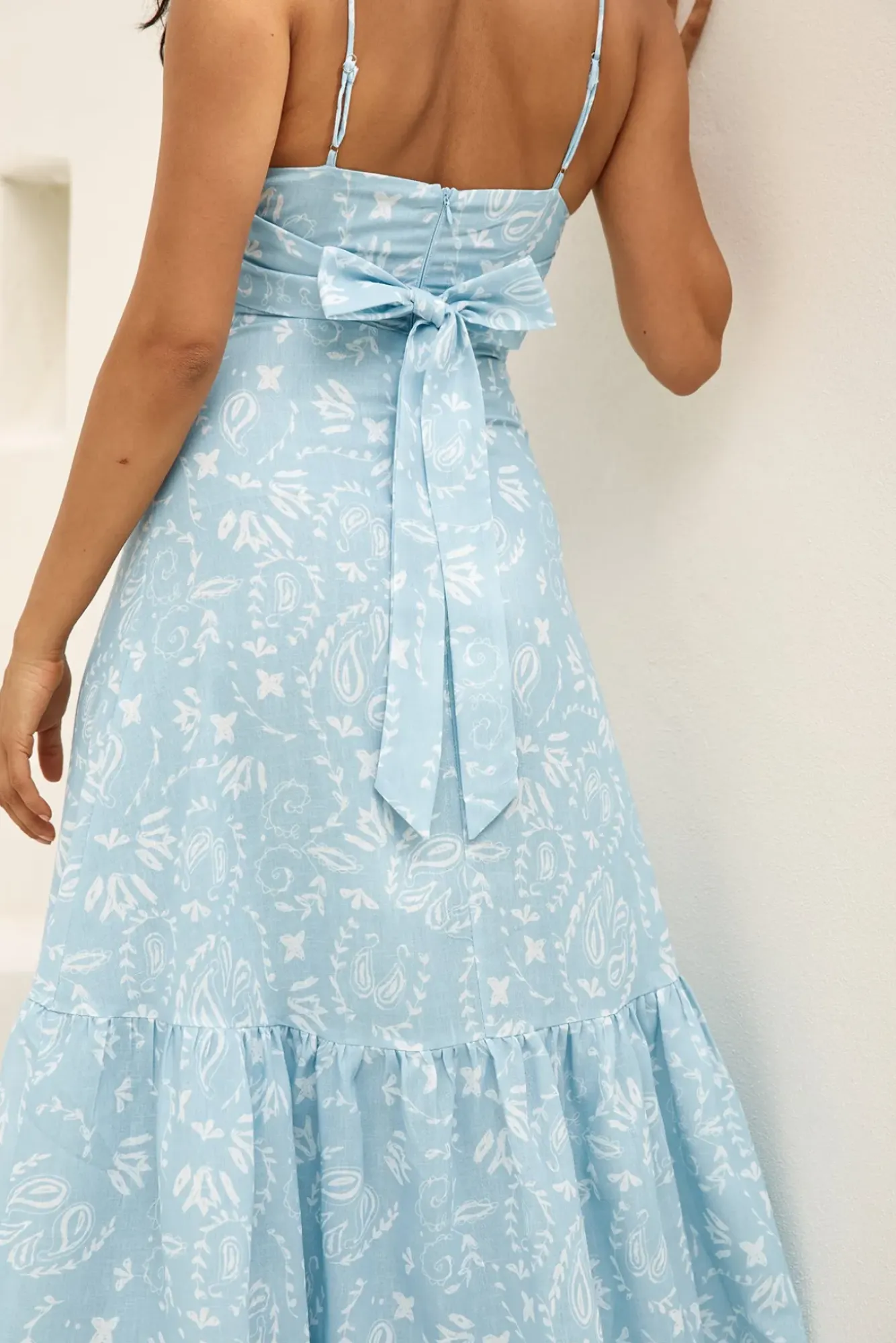 Spring Break Dresses|Brunch Dresses>Hello Molly Bright Skies Maxi Dress Blue