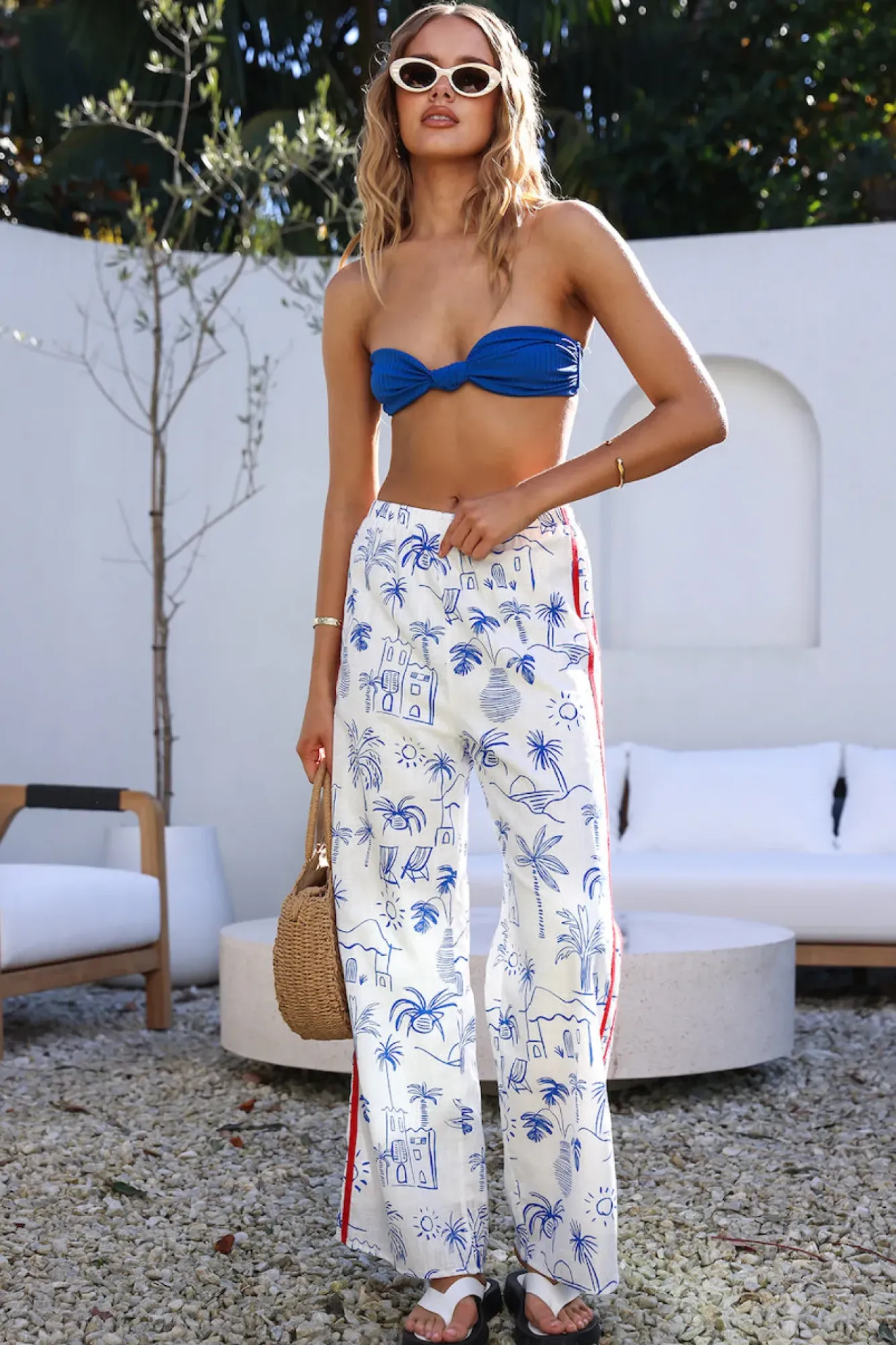 Pants>Hello Molly Brilliantly Blissful Pants Blue