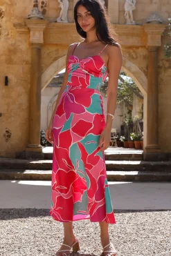 Cocktail Dresses|Maxi Dresses>Hello Molly Bring The Energy Maxi Dress Pink