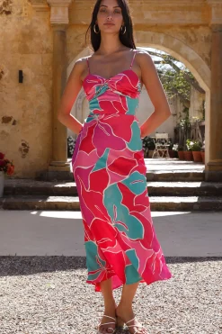 Cocktail Dresses|Maxi Dresses>Hello Molly Bring The Energy Maxi Dress Pink