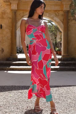 Cocktail Dresses|Maxi Dresses>Hello Molly Bring The Energy Maxi Dress Pink