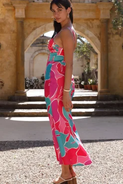 Cocktail Dresses|Maxi Dresses>Hello Molly Bring The Energy Maxi Dress Pink