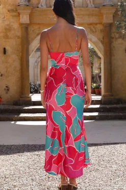 Cocktail Dresses|Maxi Dresses>Hello Molly Bring The Energy Maxi Dress Pink