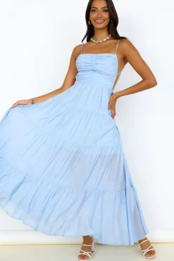 Vacation Dresses|Bump Friendly>Hello Molly Brooklyn Baby Maxi Dress Blue