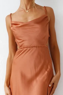 Formal Dresses|Bridesmaid Dresses>Hello Molly Burning Stars Maxi Dress Rust
