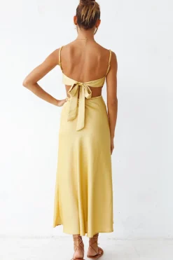 Formal Dresses|Bridesmaid Dresses>Hello Molly Burning Stars Maxi Dress Yellow