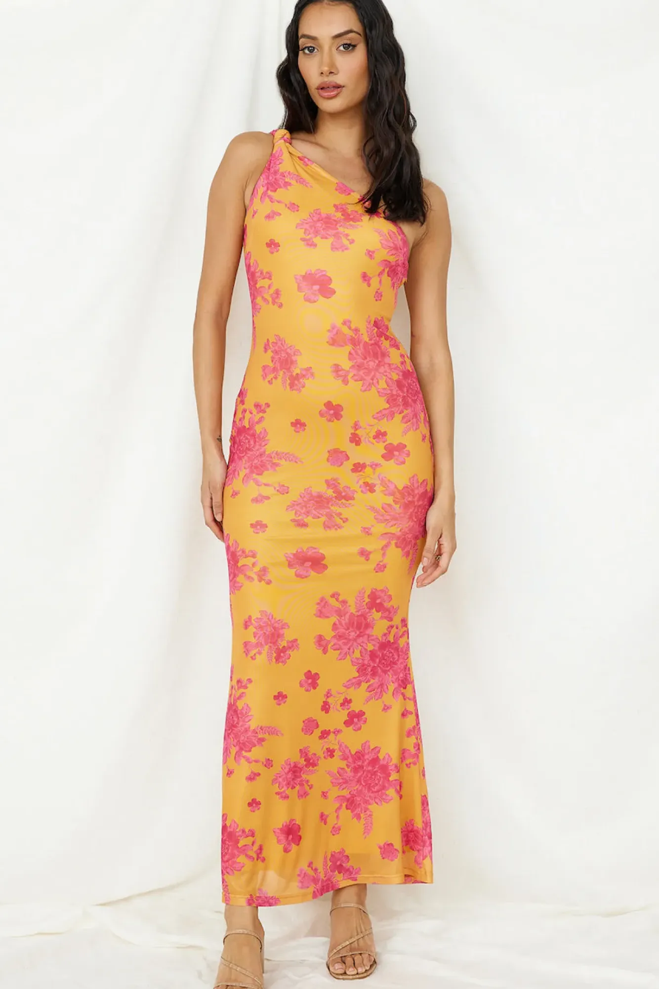 Wedding Guest Dresses|Formal Dresses>Hello Molly Burning Wishes Maxi Dress Orange
