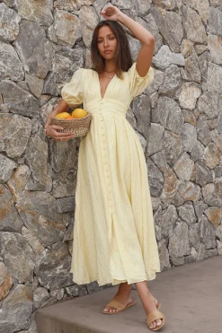 Bump Friendly|Casual Dresses>Hello Molly Busy Bee Maxi Dress Yellow