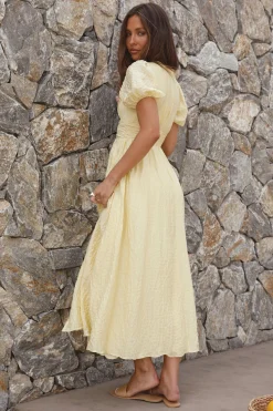 Bump Friendly|Casual Dresses>Hello Molly Busy Bee Maxi Dress Yellow