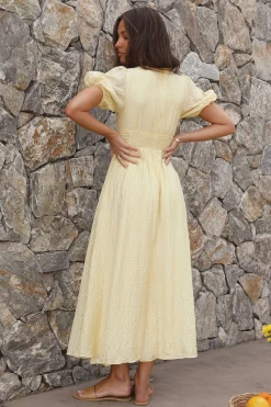 Bump Friendly|Casual Dresses>Hello Molly Busy Bee Maxi Dress Yellow