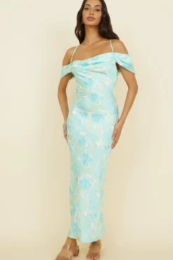 Cocktail Dresses|Multipattern Dresses>Hello Molly Busy Dancing Maxi Dress Green