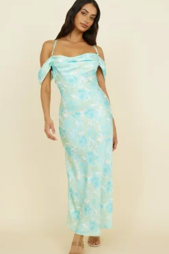 Cocktail Dresses|Multipattern Dresses>Hello Molly Busy Dancing Maxi Dress Green