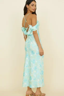 Cocktail Dresses|Multipattern Dresses>Hello Molly Busy Dancing Maxi Dress Green