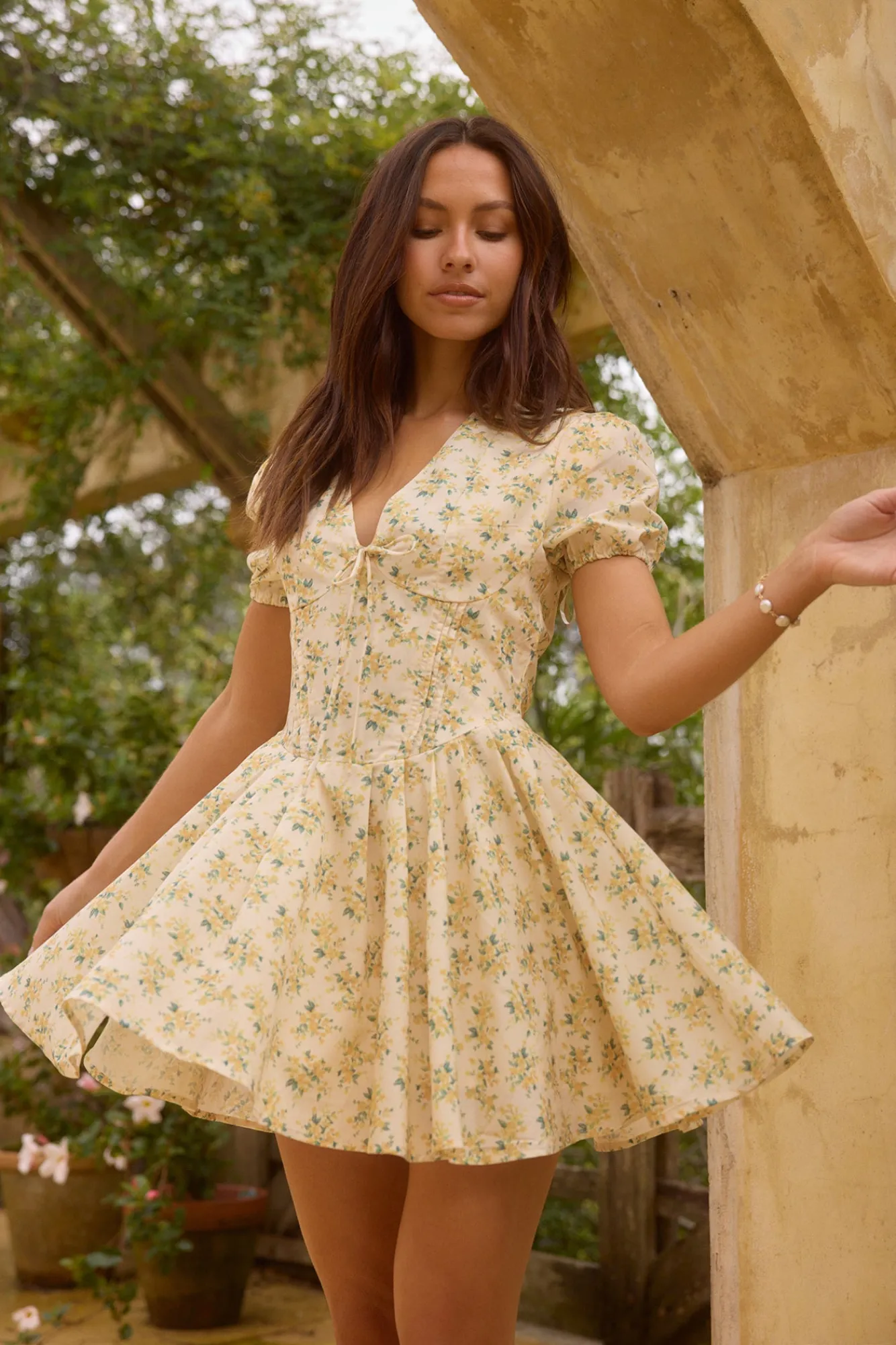 Brunch Dresses|Casual Dresses>Hello Molly Butter Cup Mini Dress yellow