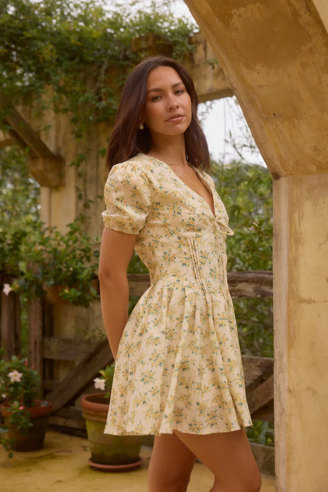 Brunch Dresses|Casual Dresses>Hello Molly Butter Cup Mini Dress yellow